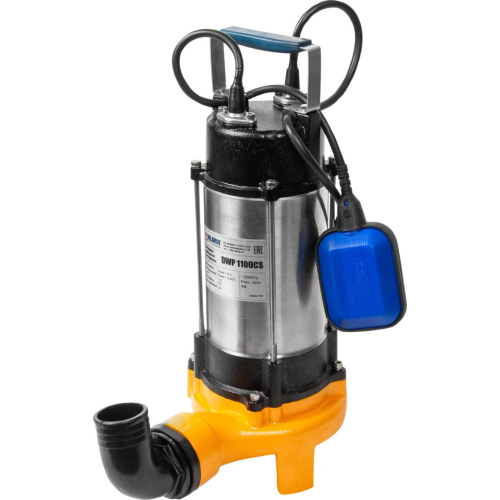 Насос BELAMOS DWP 1100 CS/СЕР, встроен. нож, 12м/15.0куб, ST2