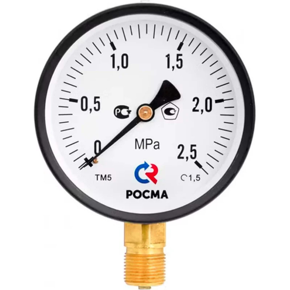 Манометр радиальный Росма G1/2 1 МПа Tmax 150C, ТМ-510