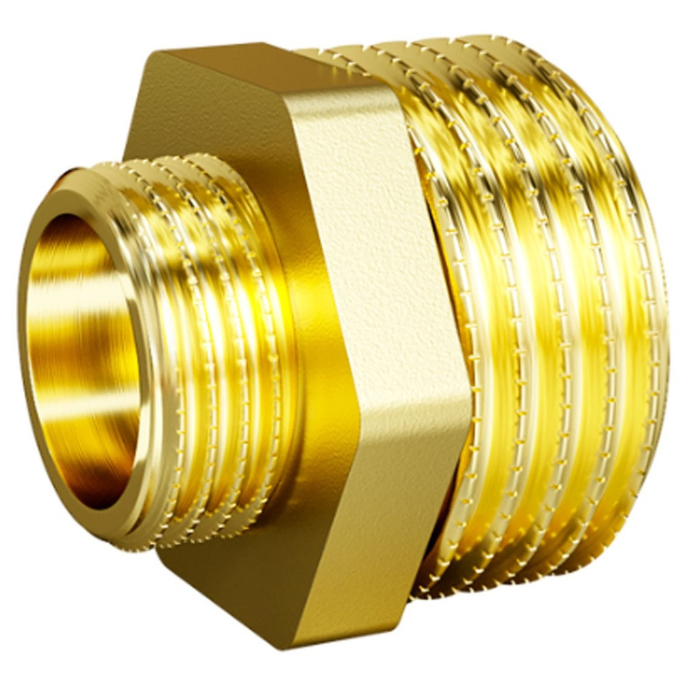 Нипель переходной LD Pride DN25х20 (1″НР х 3/4″НР) латунь с биркой