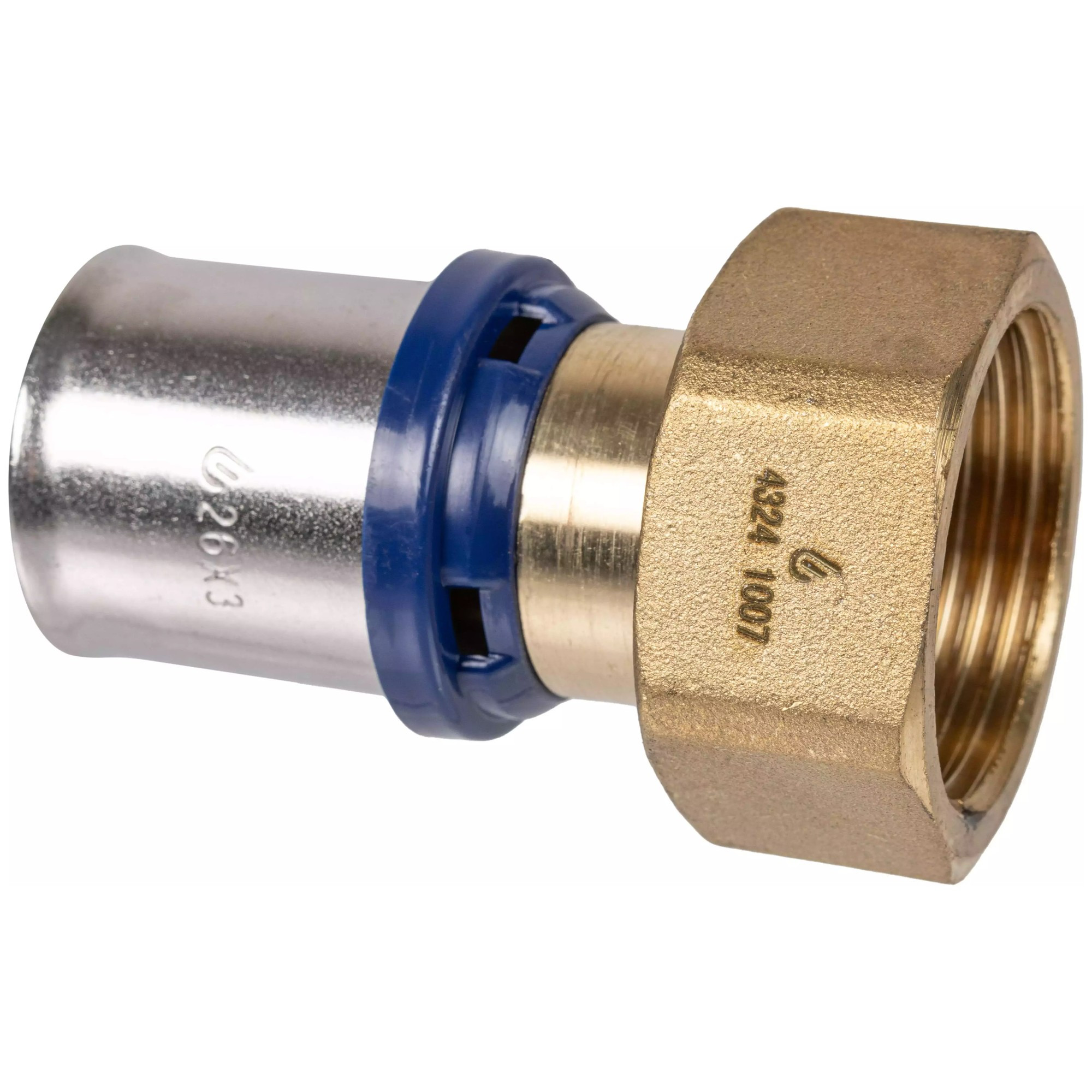 Штуцер обжимной для металлопластиковых труб Usystems MLC Plus 20-G1/2″НГ
