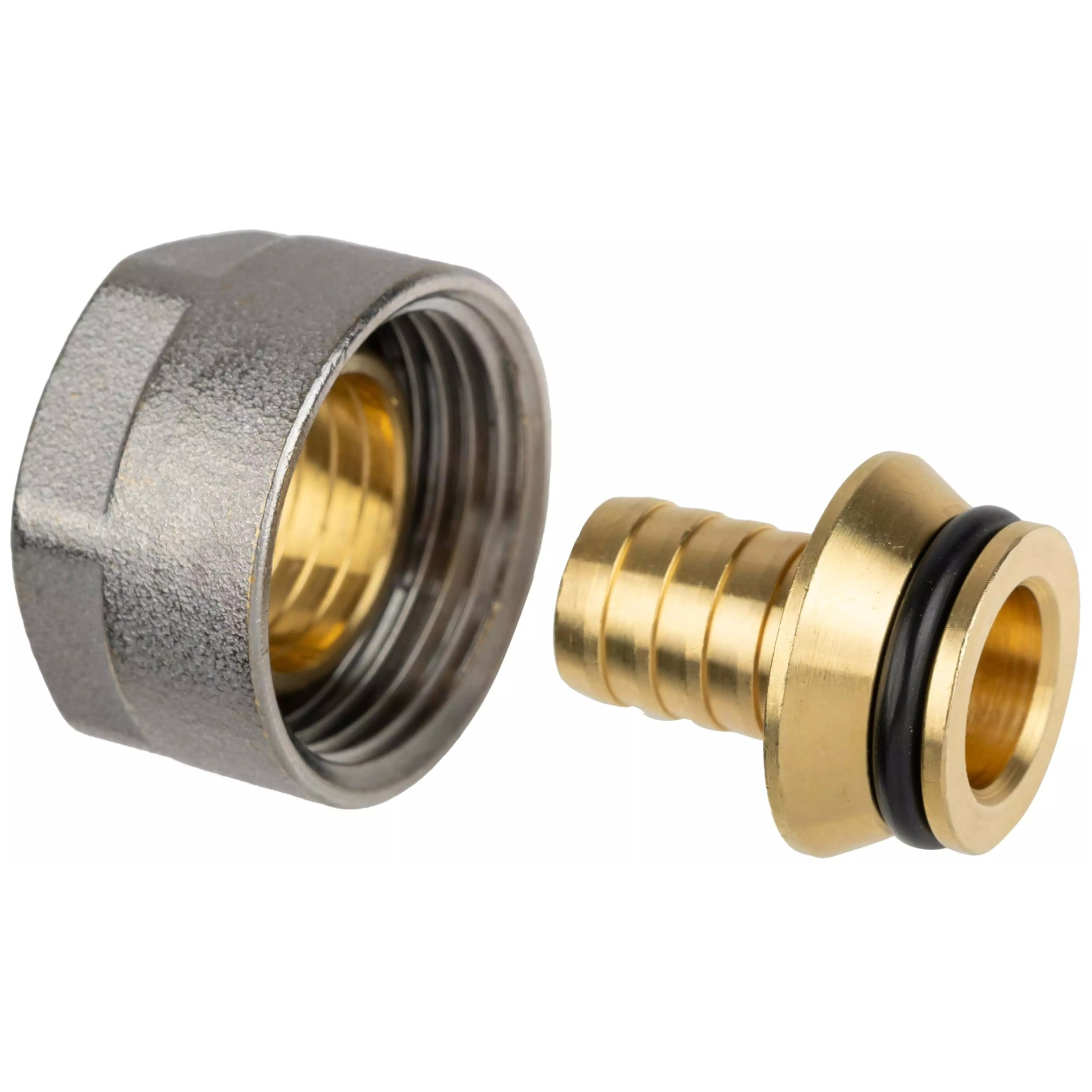 Адаптер Usystems зажимной Flex латунный PE-X 16×2,2-3/4″ВР Евроконус