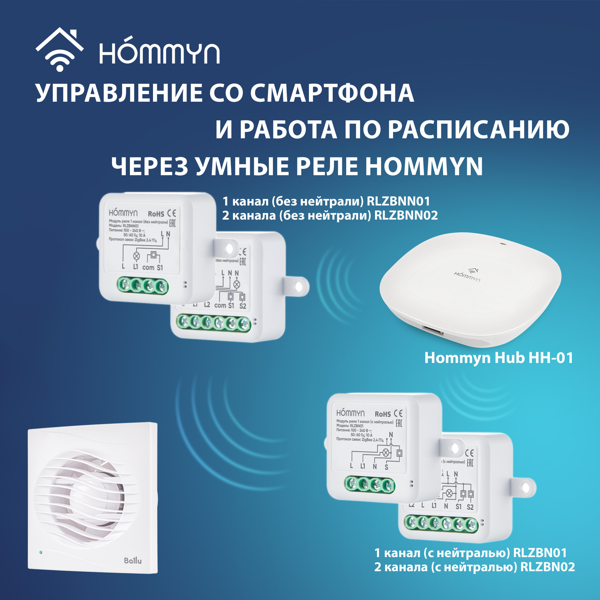 Вентилятор вытяжной Ballu BAF-AR 150 V с обратным клапаном — изображение 10