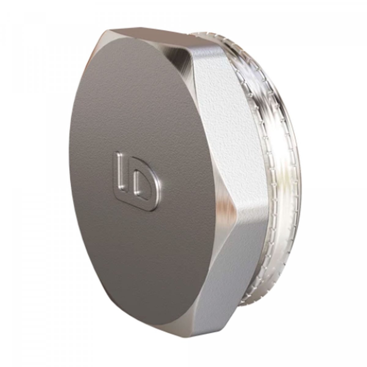 Пробка (в трубу) LD Pride DN50 (2″) НР латунь никель в упаковке