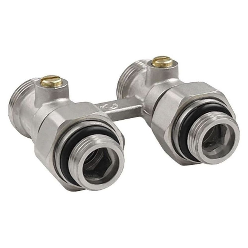Узел VALFEX прямой для нижнего подключения радиаторов 3/4″ (c компл. адаптеров 1/2″) (54/9)