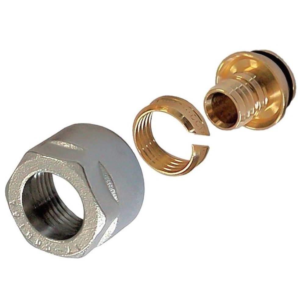 Переходник Giacomini МП латунь Дн 16х2,0х1/2″ с евроконусом, R179EY055